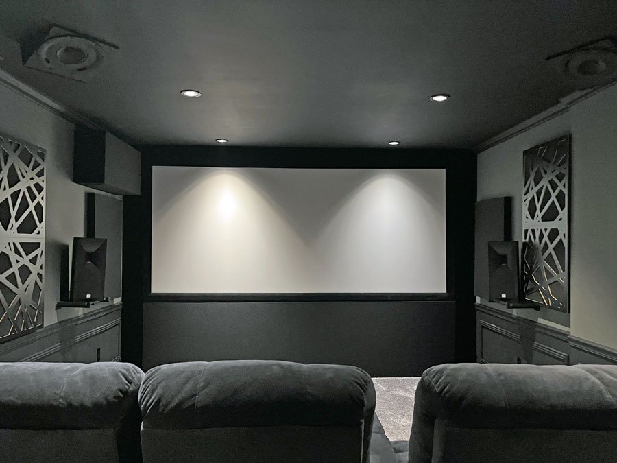 Black Couch Lighting Interior design Black-and-white.jpg